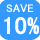 英語オンラインショッピングカート用アイコンsave 10 percent blue free icon download jpb2b.com