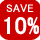 英語オンラインショッピングカート用アイコンsave 10 percent red free icon download jpb2b.com