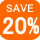 英語オンラインショッピングカート用アイコンsave 20 percent orange free icon download jpb2b.com