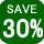 英語オンラインショッピングカート用アイコンsave 30 percent green free icon download jpb2b.com